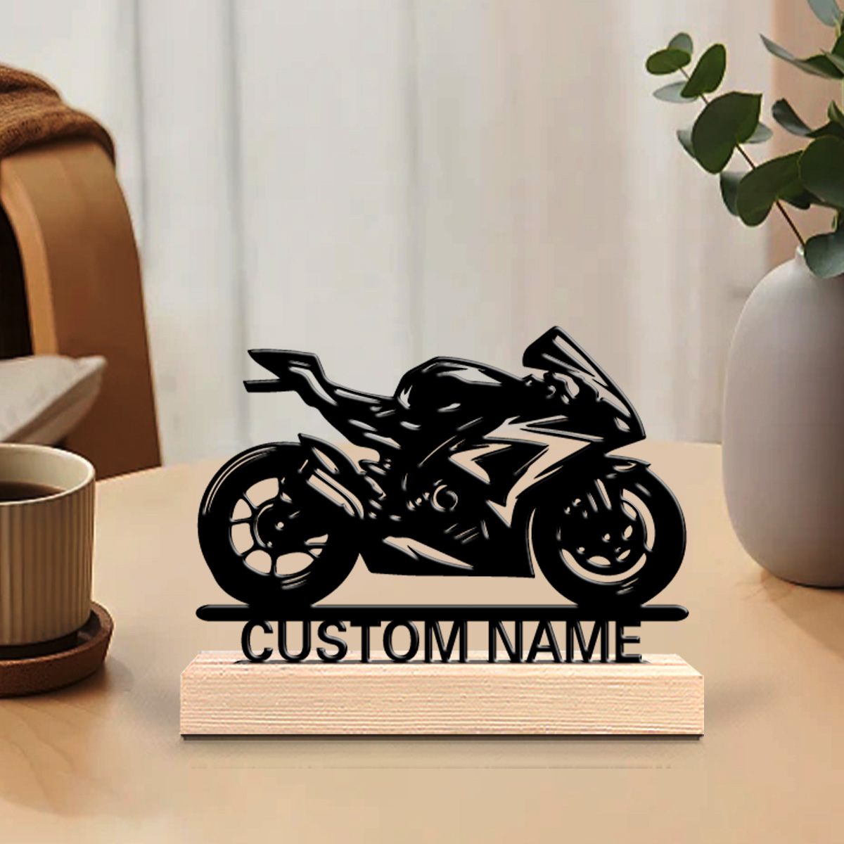 Retro Gaming Decor - Statua in ferro per moto personalizzata
