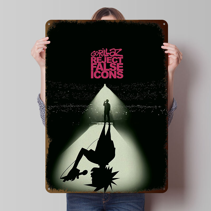 Retro Gaming Icons - Poster con Stampa 'Gorillaz Reject False