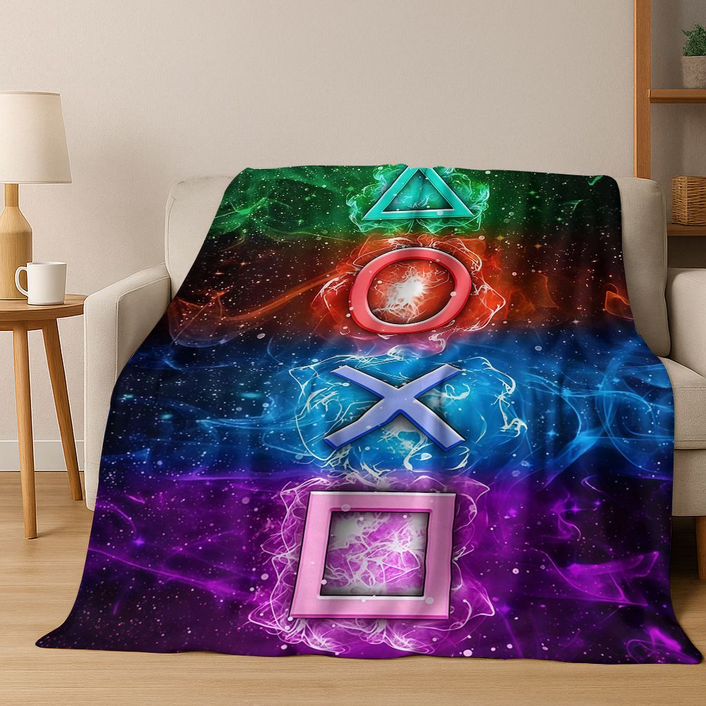 Retro Gaming Lounge - Coperta in flanella per controller di