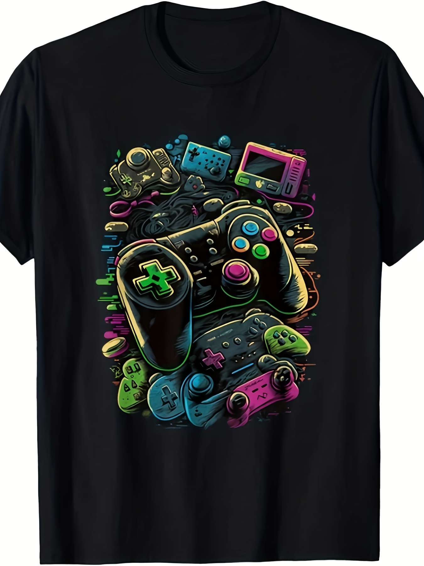 Retro Gaming Icons - T-shirt Unisex da Uomo con Grafica