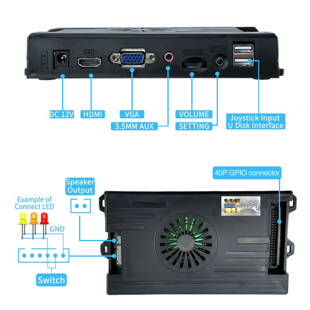 9800 in 1 Pandora Saga DX 2 Pl - Arcade Button Kit recensione e prezzo