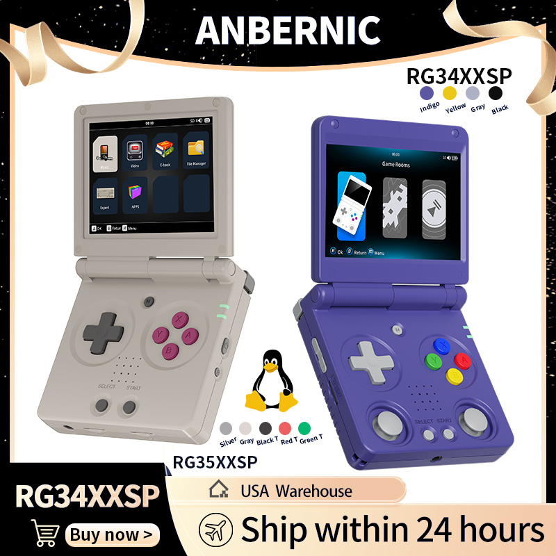 Anbernic RG34XXSP RG35XXSP Con - Retro Gaming Icons recensione e prezzo