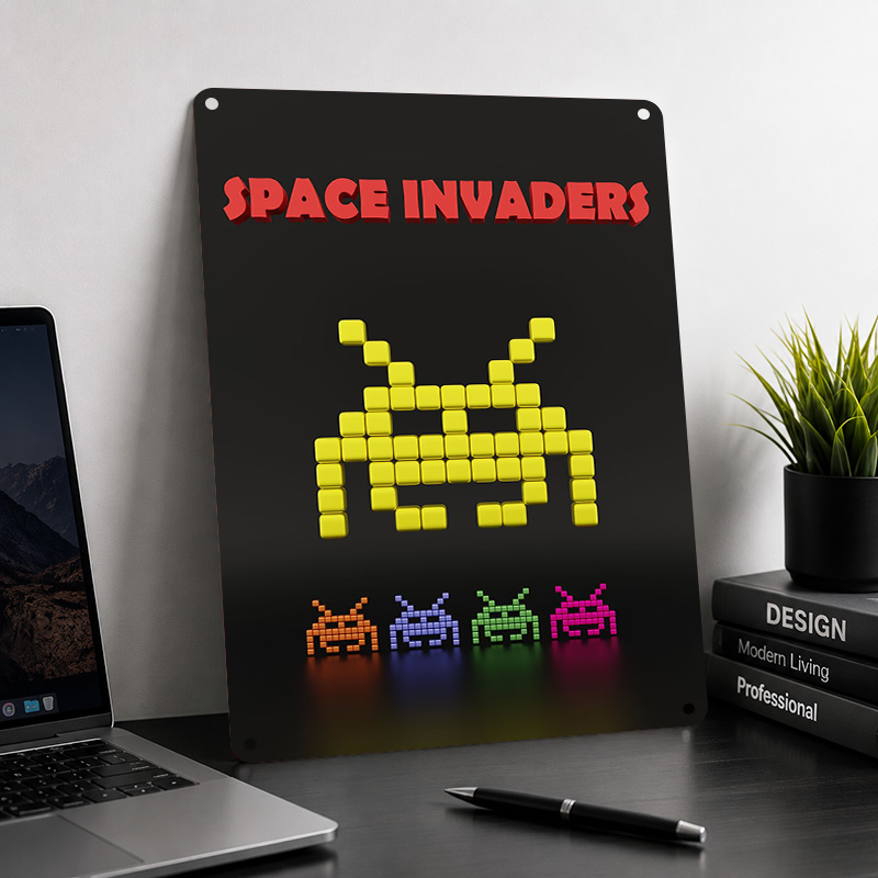 Poster Testurizzati Space Inva - Retro Gaming Lounge recensione e prezzo
