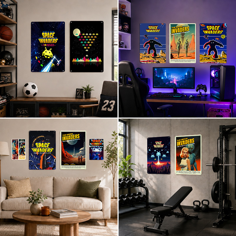 Poster Testurizzati Space Inva - Retro Gaming Lounge recensione e prezzo