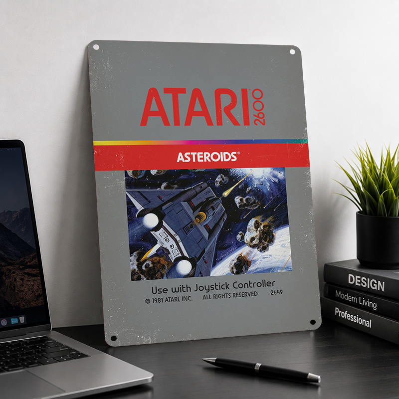 Poster in Alluminio Atari, Ins - Retro Gaming Lounge recensione e prezzo