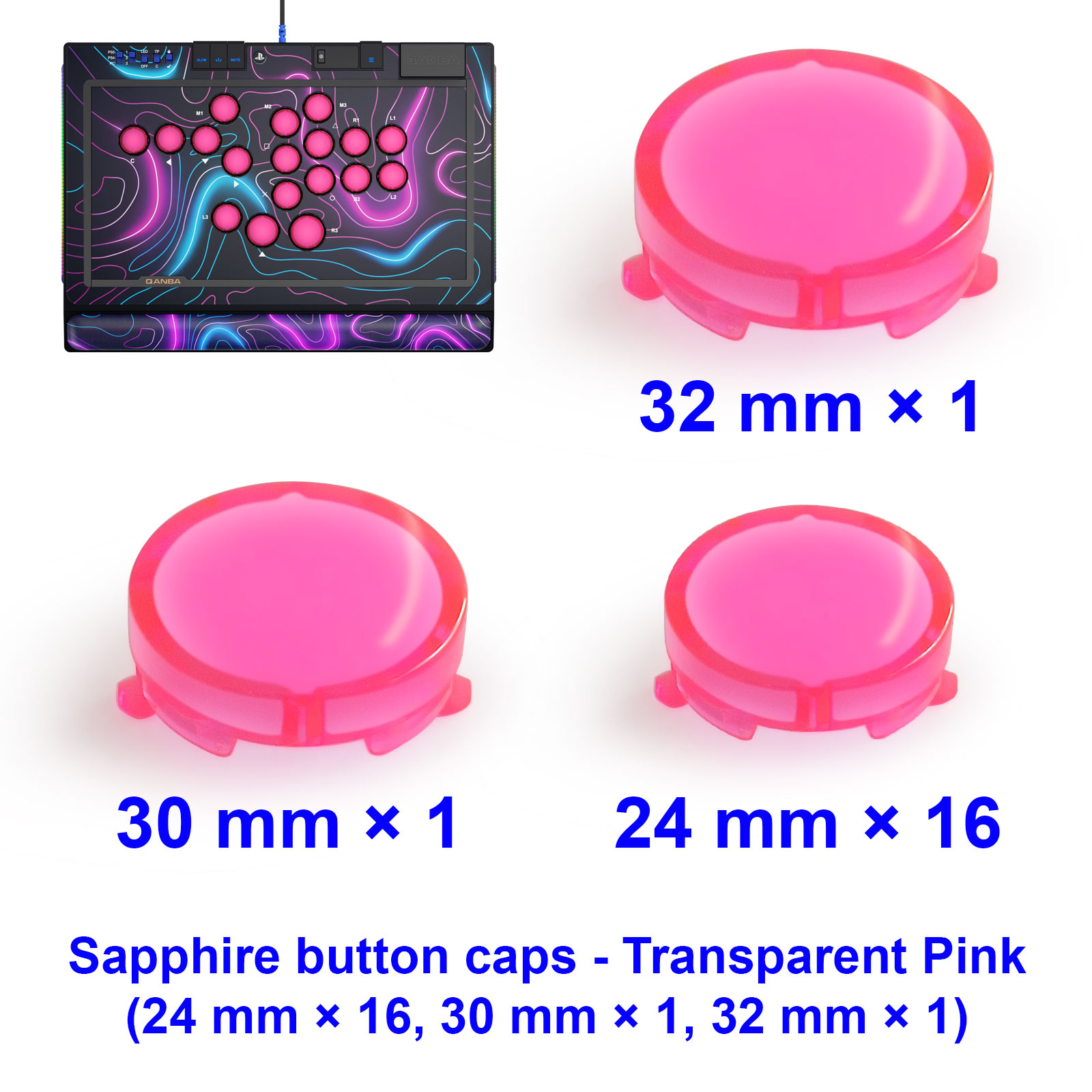 QANBA SAPPHIRE S1 Cappucci per - Arcade Button Kit recensione e prezzo