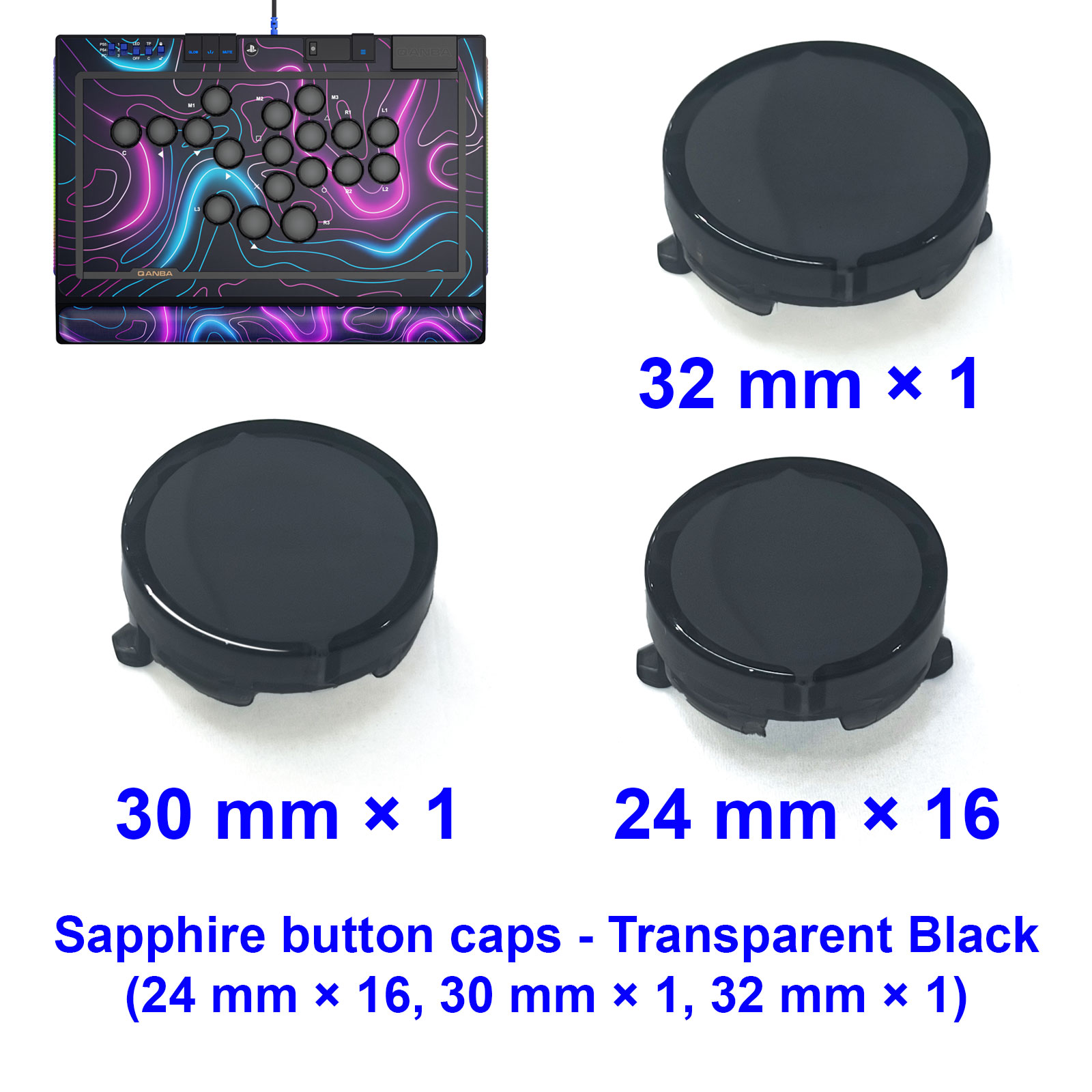 QANBA SAPPHIRE S1 Cappucci per - Arcade Button Kit recensione e prezzo
