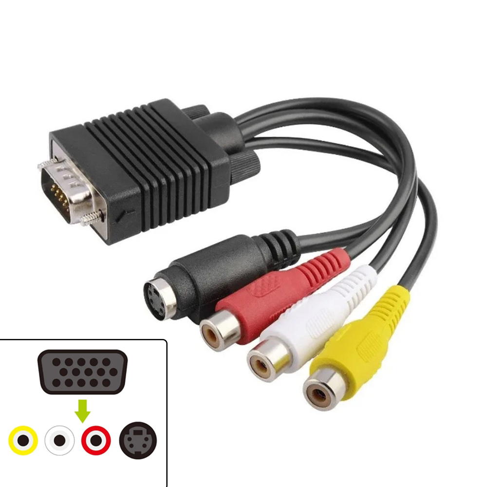 Cavo adattatore VGA a S-Video  - Composite Rca Cable recensione e prezzo