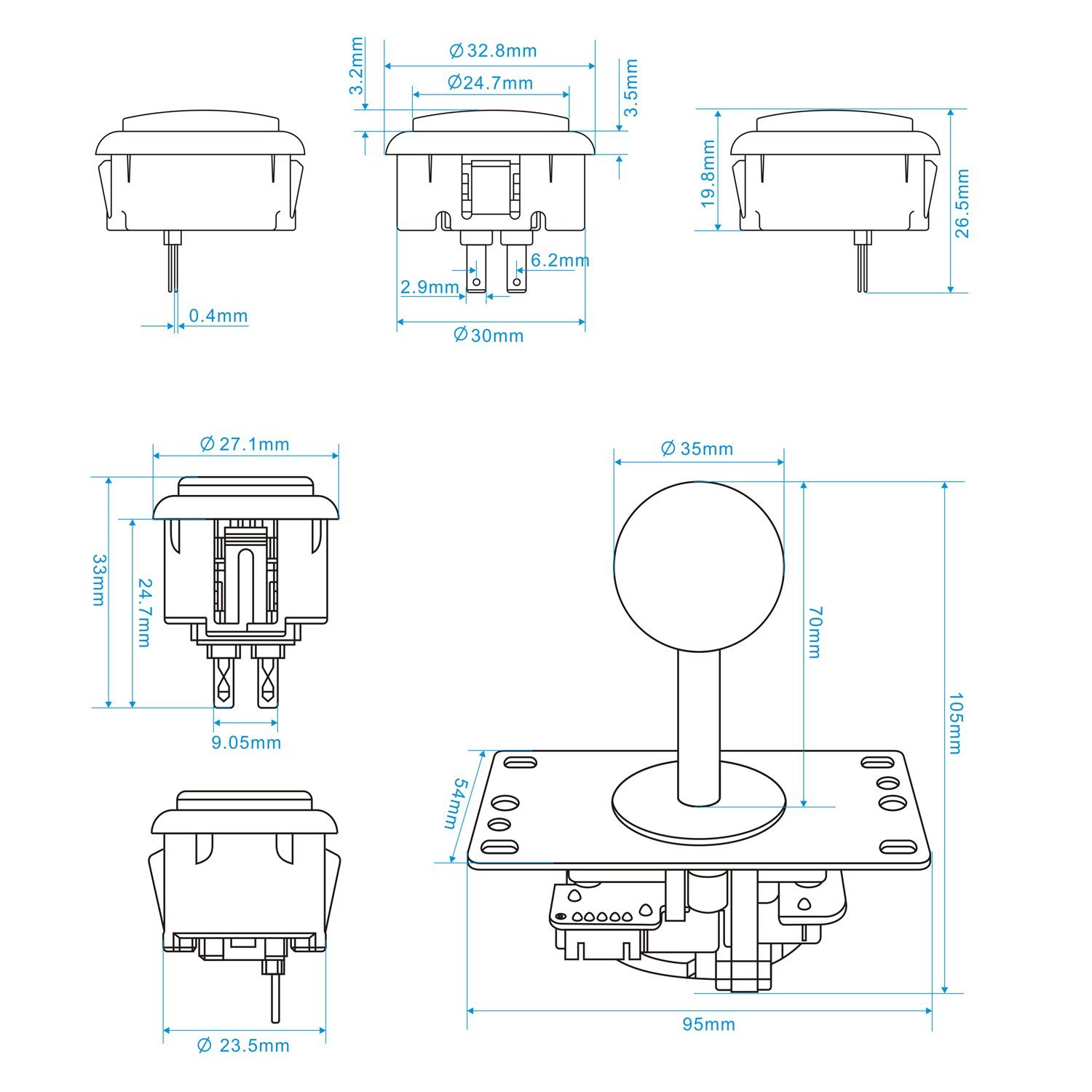 Kit Arcade Fai-da-Te SJ@JX per - Arcade Button Kit recensione e prezzo